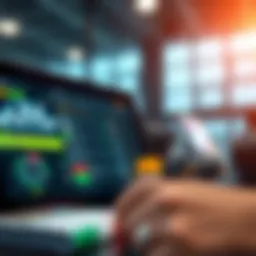 Modern betting interface on a digital device