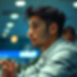 A user contemplating their betting decisions