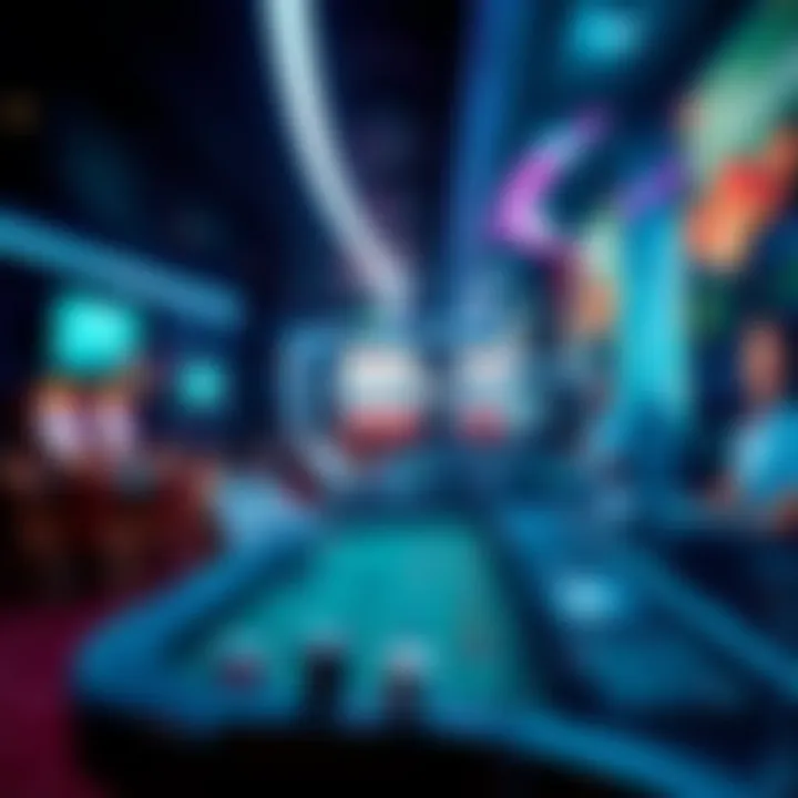 Immersive virtual casino environment showcasing advanced technology