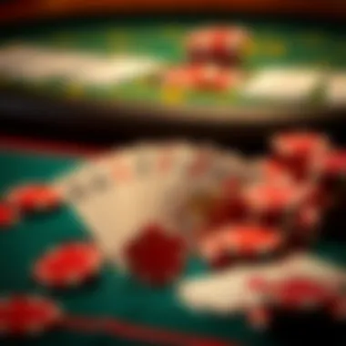 An overview of baccarat cards and chips highlighting the game's strategic elements