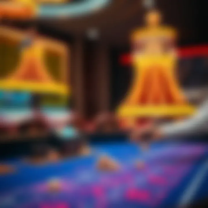 A digital representation of online baccarat gameplay showcasing its modern features