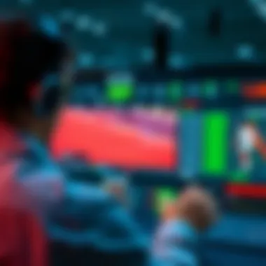 User interface of the betting platform for virtual sports