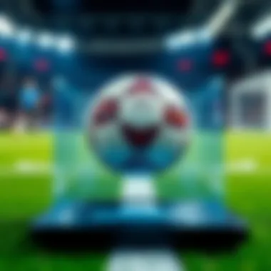 Virtual football representation on a betting platform