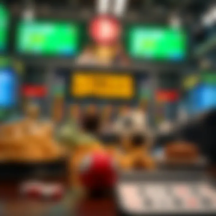 Diverse betting options presented visually