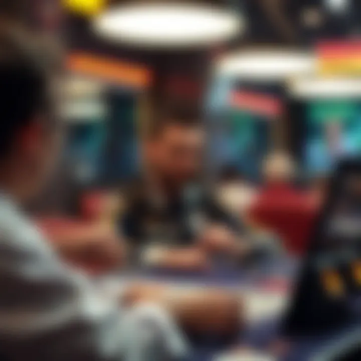 Visual representation of modern trends in online gambling