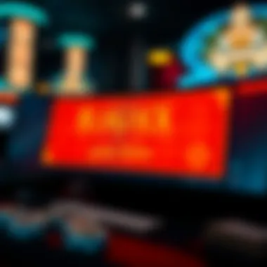 Close-up of an online blackjack game interface showcasing rules