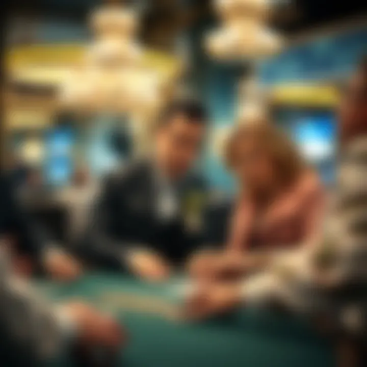 Interplay between players and the dealer in Blackjack