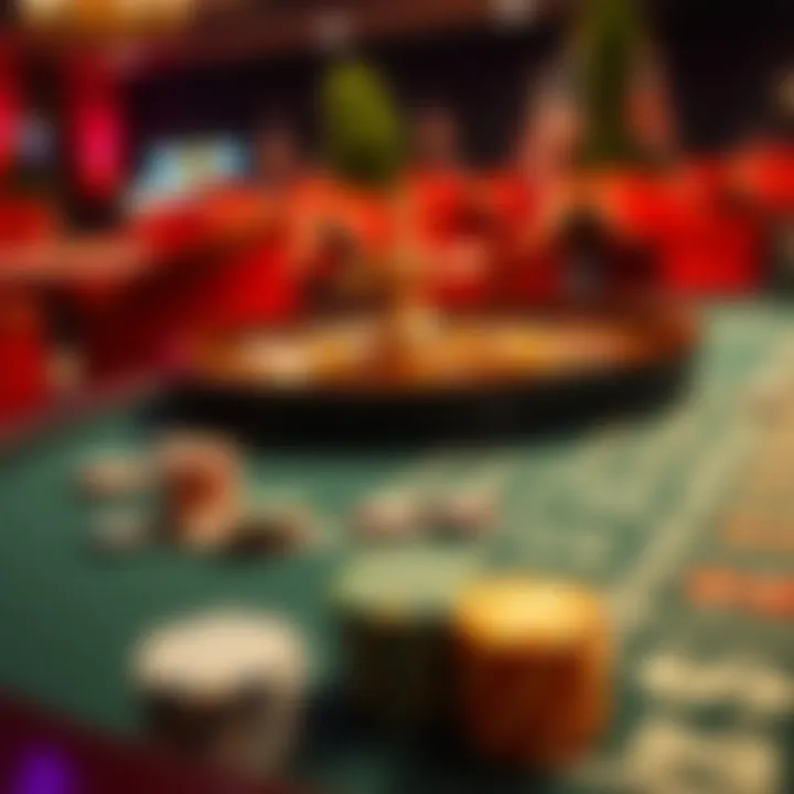 The Art of Betting in Roulette An elegant betting table adorned with chips and numbers