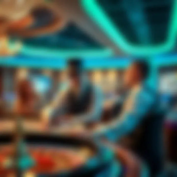 Interactive Experience with Live Dealers A dealer engaging players at a live roulette table