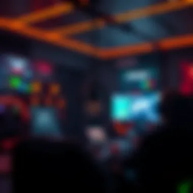 A conceptual illustration of cryptocurrency and gaming.