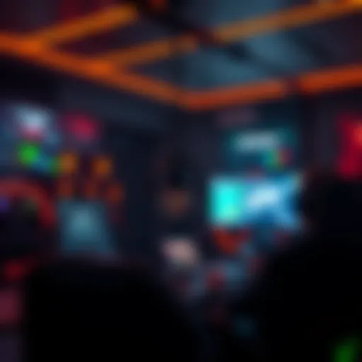 A conceptual illustration of cryptocurrency and gaming.