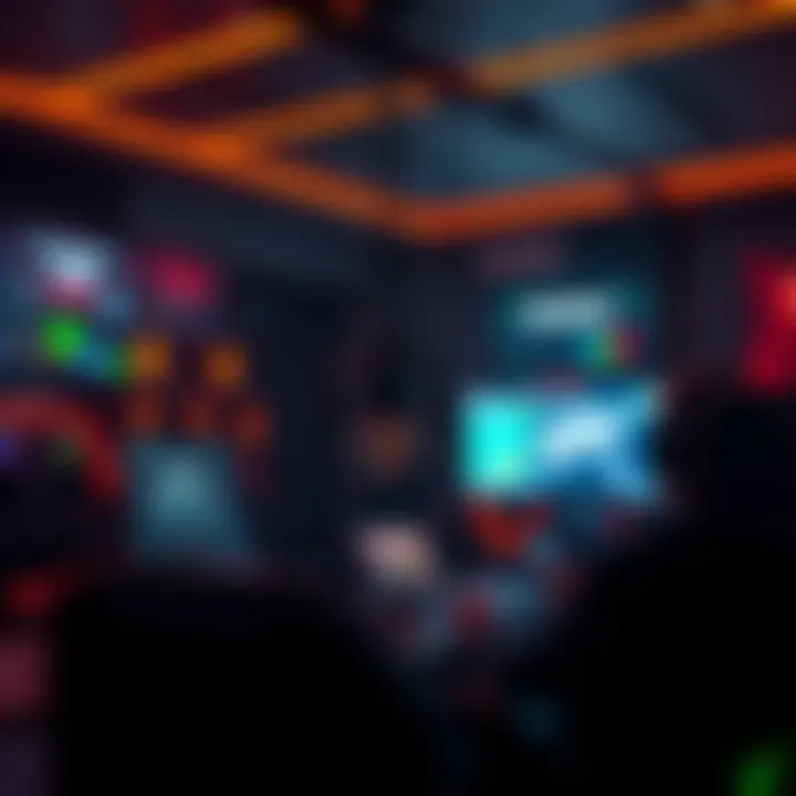 A conceptual illustration of cryptocurrency and gaming.