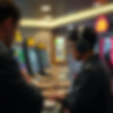 A secure betting atmosphere emphasizing safety practices.