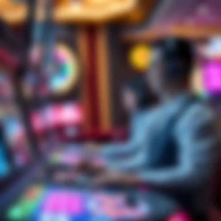 Depiction of technological advancements in casino gaming