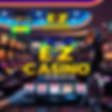 A detailed infographic depicting various slot games available at EZ Casino