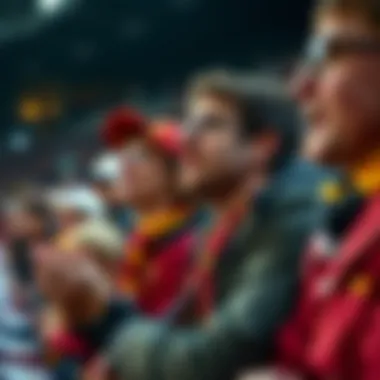 Fan reactions during a match between AS Roma and Cagliari