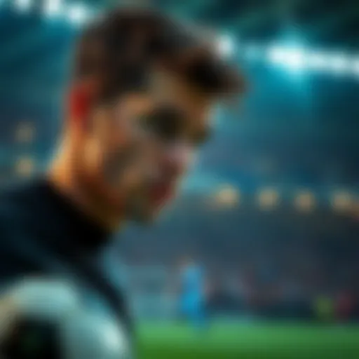 Conceptual illustration of football betting strategies