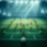 Tactical layout of football positions