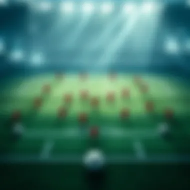 Tactical layout of football positions