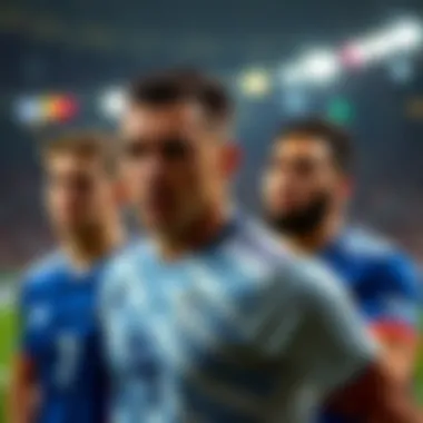Key players from France and Greece national teams