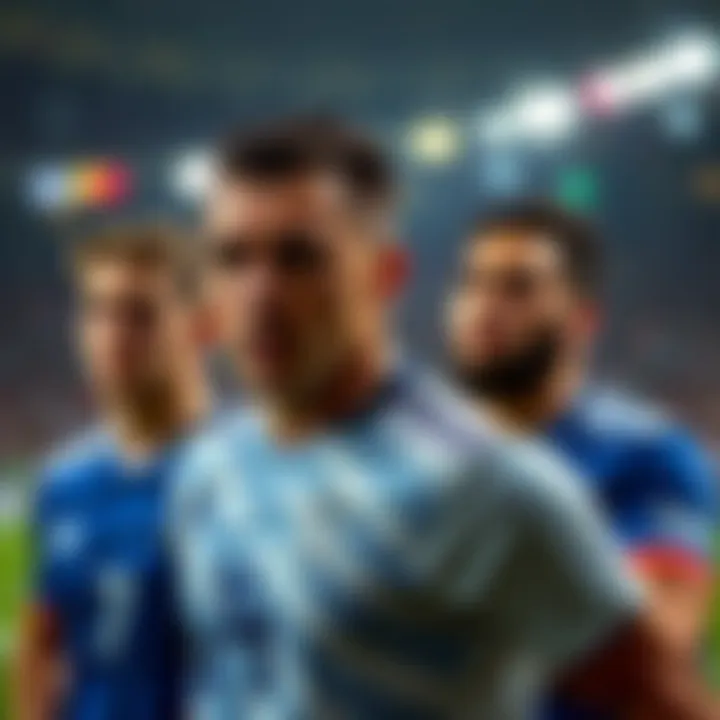 Key players from France and Greece national teams