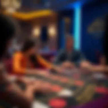 Players engaged in an online baccarat game