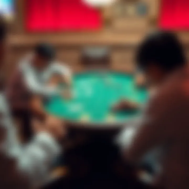 Illustration demonstrating basic rules of Indian Poker