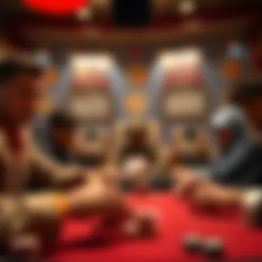 Strategic gameplay showcasing advanced tactics in Indian Poker