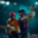 Dramatic moment during an IPL cricket match