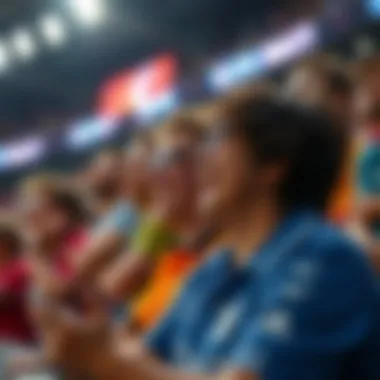 Fans Cheering for IPL Fans cheering during an IPL live broadcast