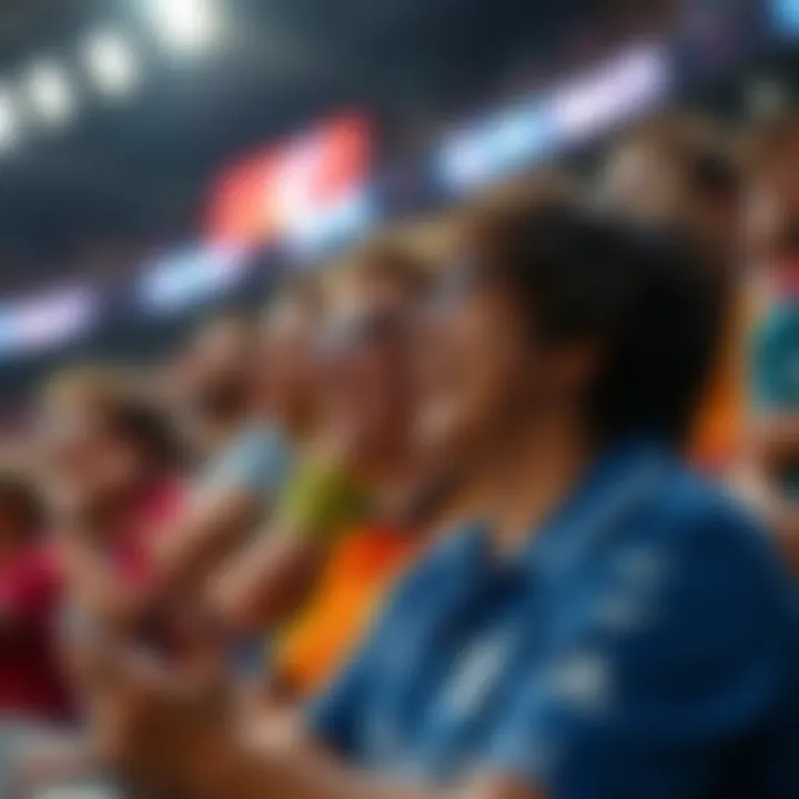 Fans Cheering for IPL Fans cheering during an IPL live broadcast