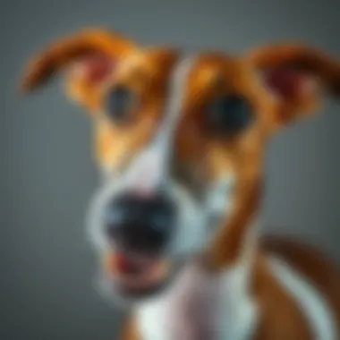 A close-up of an Italian Greyhound's expressive face