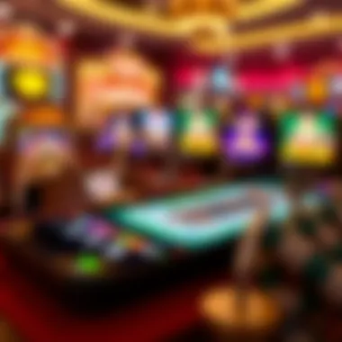 Diverse Range of Mobile Casino Games Illustration depicting various casino games available on mobile