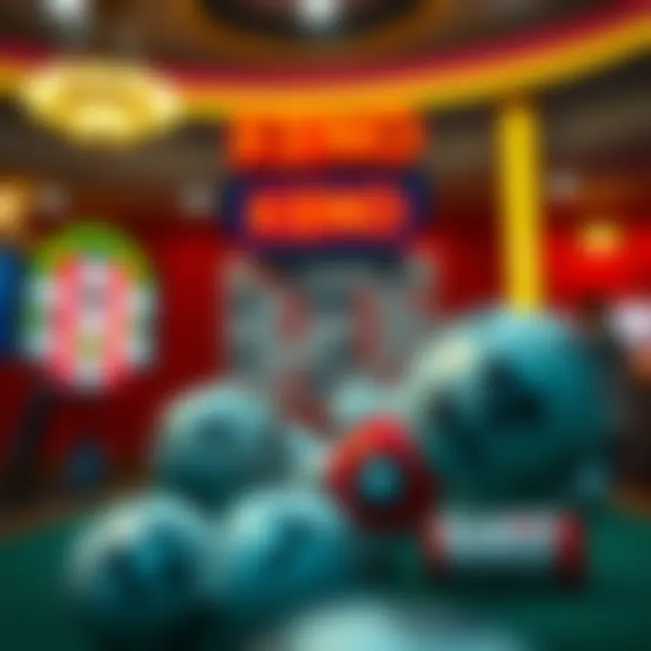 Visual representation of Keno game rules