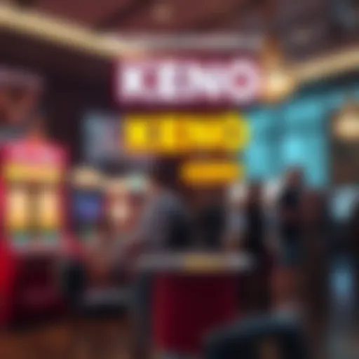 Illustration showing the historical evolution of Keno