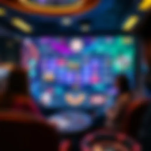 Trendy digital casino interface