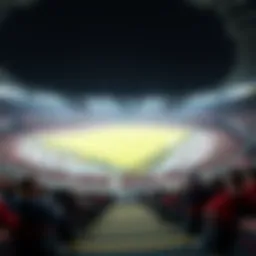 KV Mechelen stadium during a match