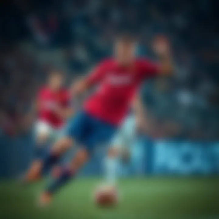 Key players in La Liga showing their skills