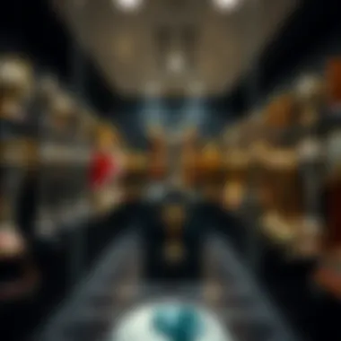 Gallery of trophies representing the achievements of Lech Poznań