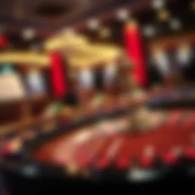 A captivating live roulette table with a wheel in motion