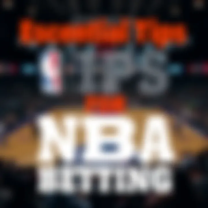 An infographic showcasing NBA betting tips
