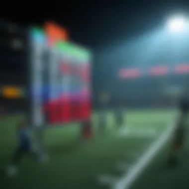 Visual representation of NFL odds fluctuations