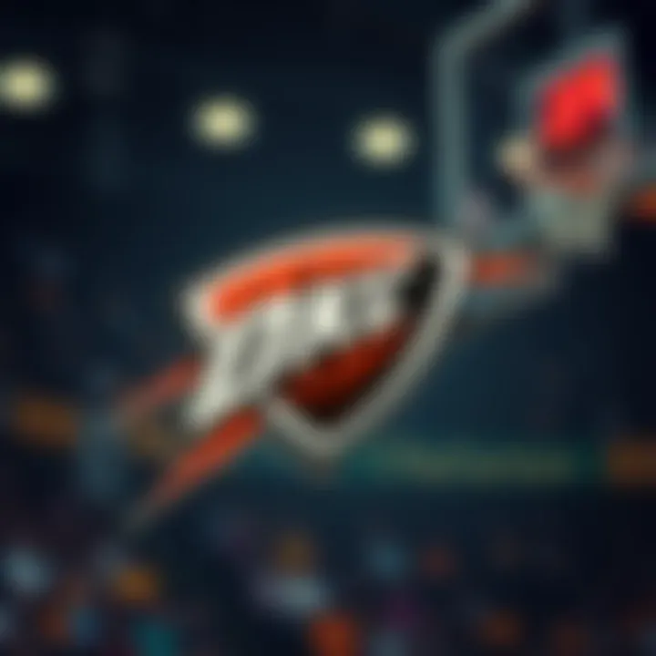 Oklahoma City Thunder Logo Oklahoma City Thunder logo displayed prominently