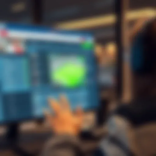 User navigating a betting website interface