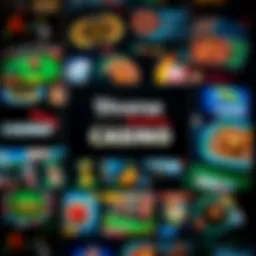 A collage of various online casino games showcasing their diversity