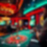 A captivating live casino scene showcasing the thrill of online gaming.