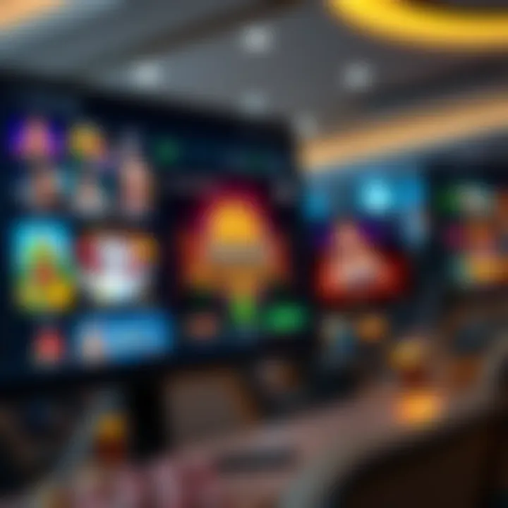 A mesmerizing online casino interface showcasing various games.