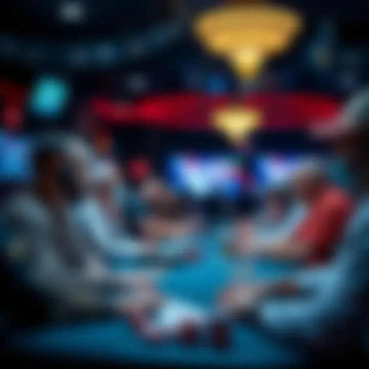 A vibrant online poker community chat