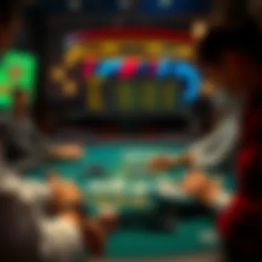 Rules of online poker displayed visually