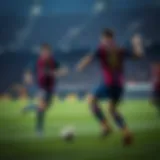 Intense moment from Osasuna vs Barcelona match